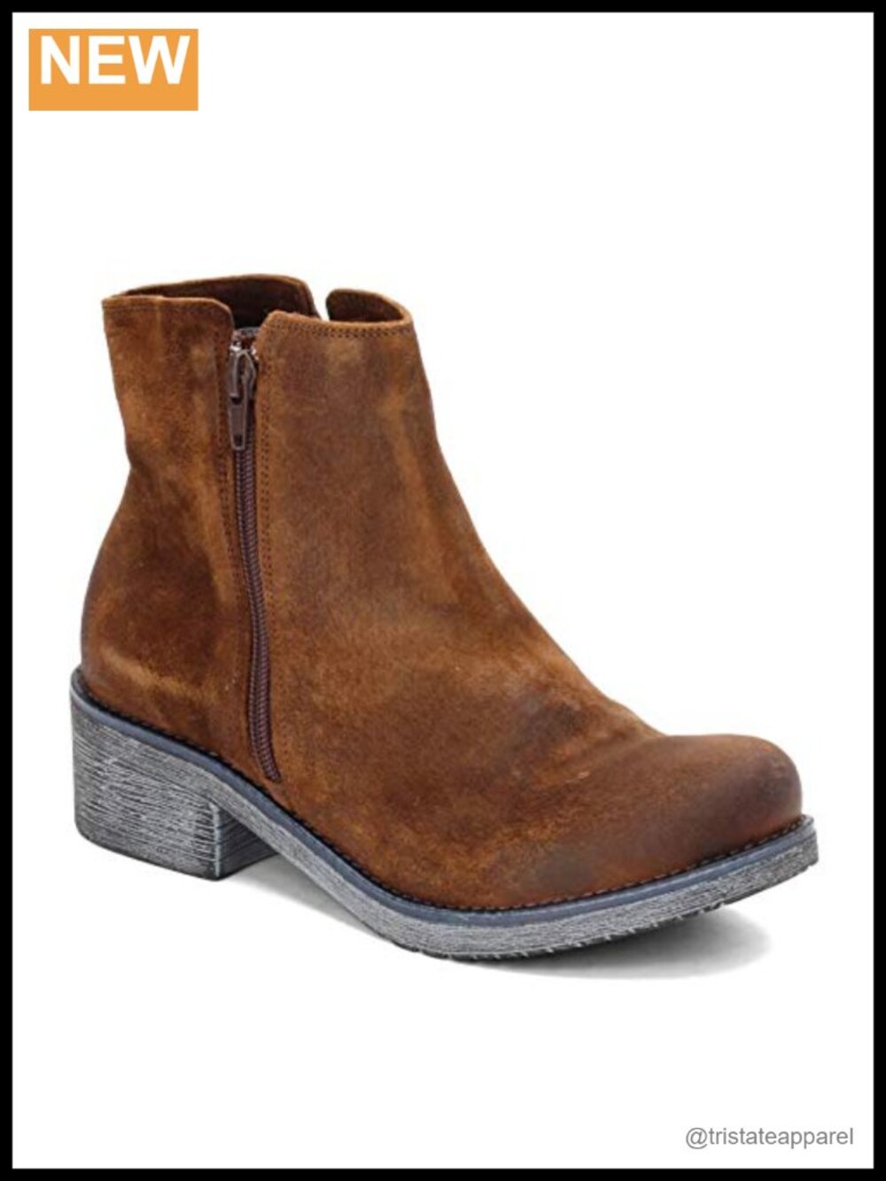 Women's Ankle Bootie with Removable Cork Latex Footbed, Arch Support, Suede